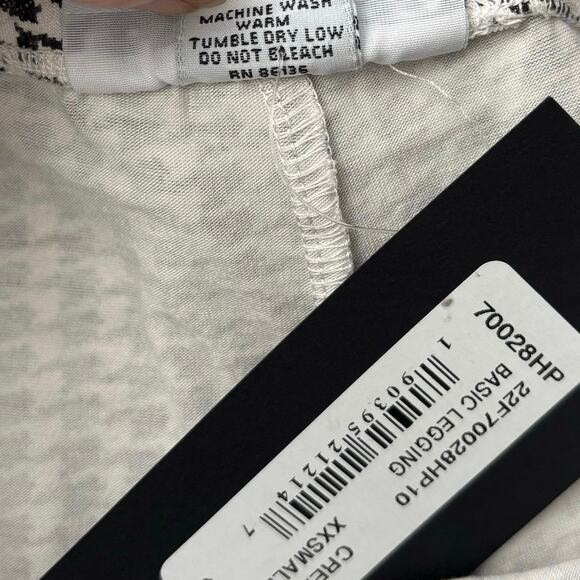 NEW Bryn Walker Size XXS Houndstooth Printed Leggings Black White USA Made - Picture 7 of 7